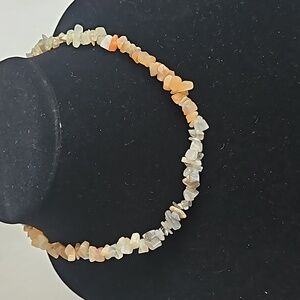 Moonstone Chip 16 1/2" Necklace with Barrel Twist Closure